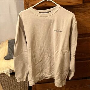 Columbia Cream Sweatshirt Size Large Tall